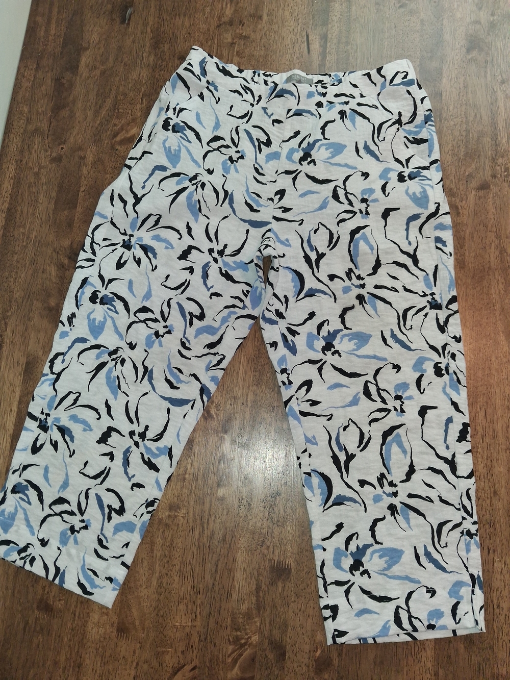 Habitat Clothes To Live In Capri Abstract Gauze Pants M - Picture 2 of 7